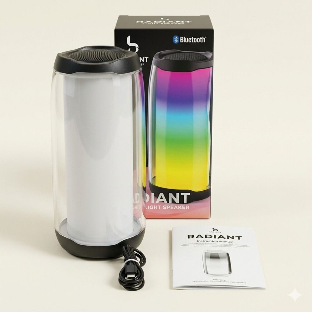 Bass Jaxx Radiant Wireless LED Speaker